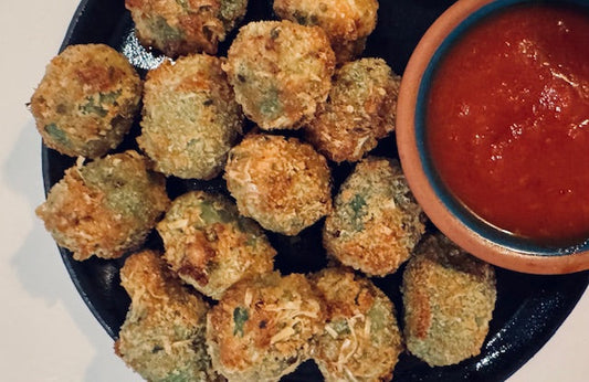 air fryer spicy Italian stuffed fried olives