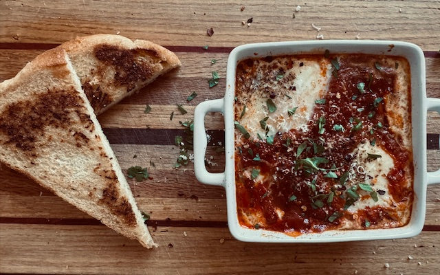 Eggs in Purgatory with The Sunday Sauce Company original 76